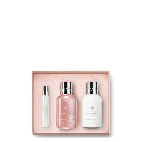 Delicious Rhubarb & Rose Travel Gift Set