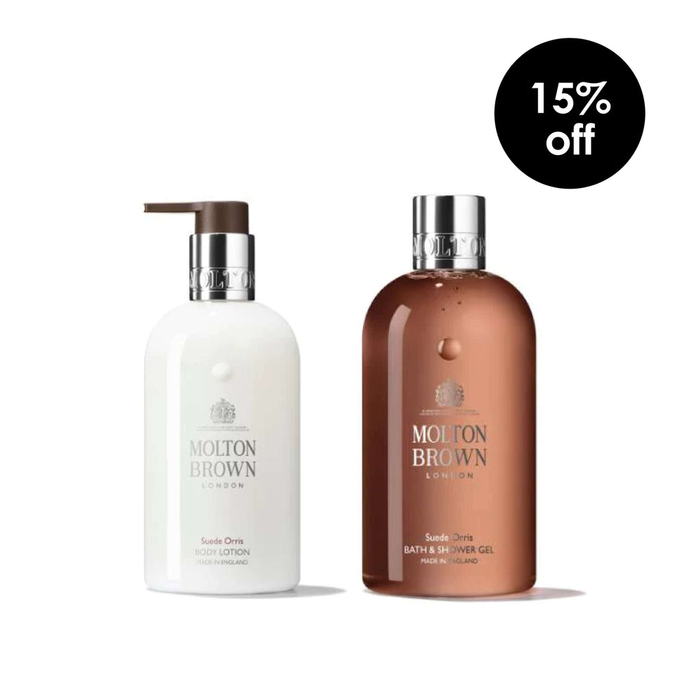 Suede Orris Shower Gel and Body Lotion