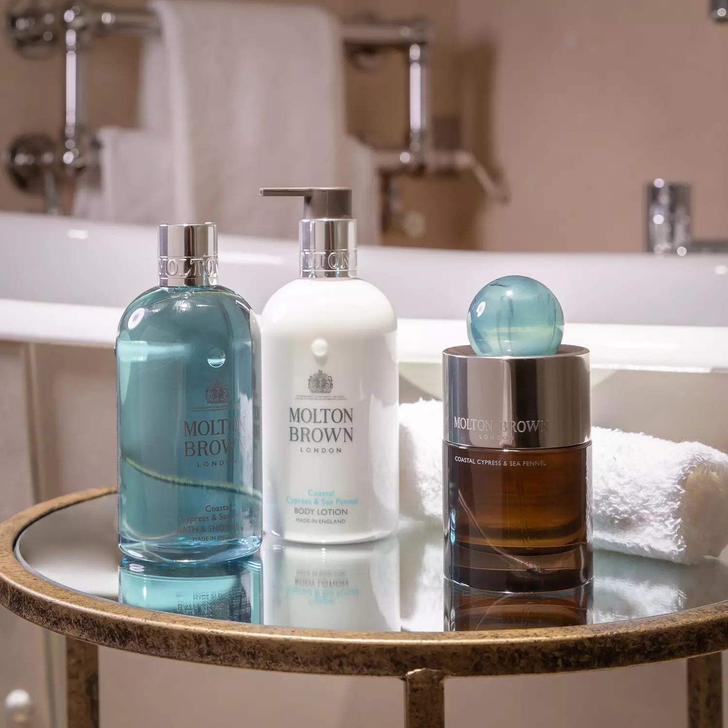 Shop Coastal Cypress & Sea Fennel Bath & Shower Gel | Molton Brown UAE